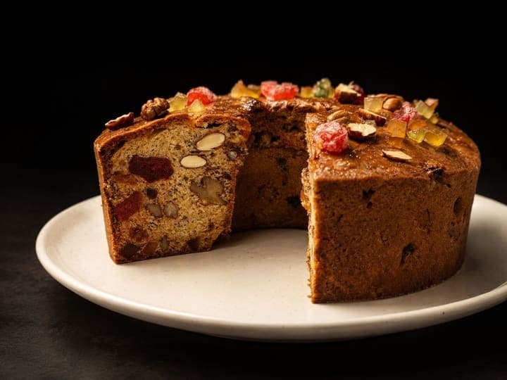 Budín inglés familiar con frutas secas